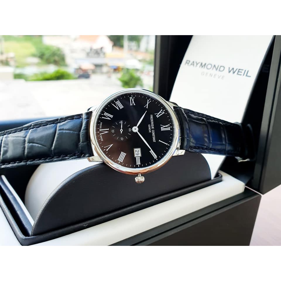 Đồng hồ nam FREDERIQUE CONSTANT FC-245BR5S6 SLIMLINE BLACK tuyệt vời trong tầm giá