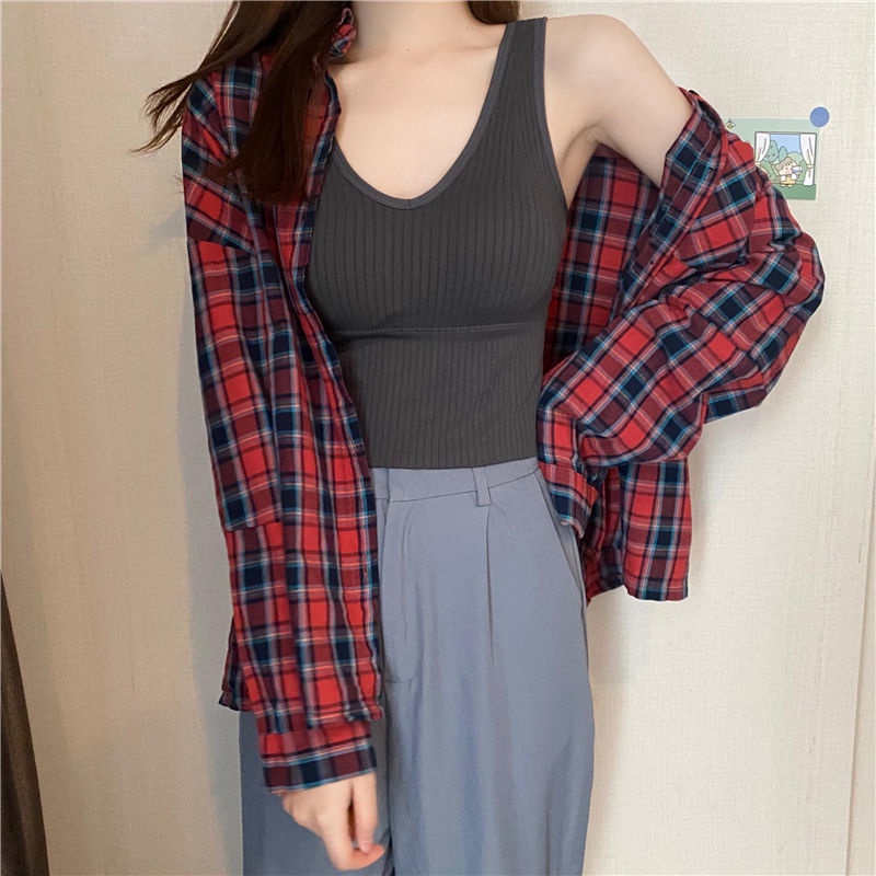 Áo Hai Dây Cổ Chữ V Màu Sắc Trơn Quyến Rũ Dễ Phối Đồ Thời Trang Cho Nữ