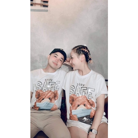 Áo tay lỡ gấu đeo khẩu trang TC6