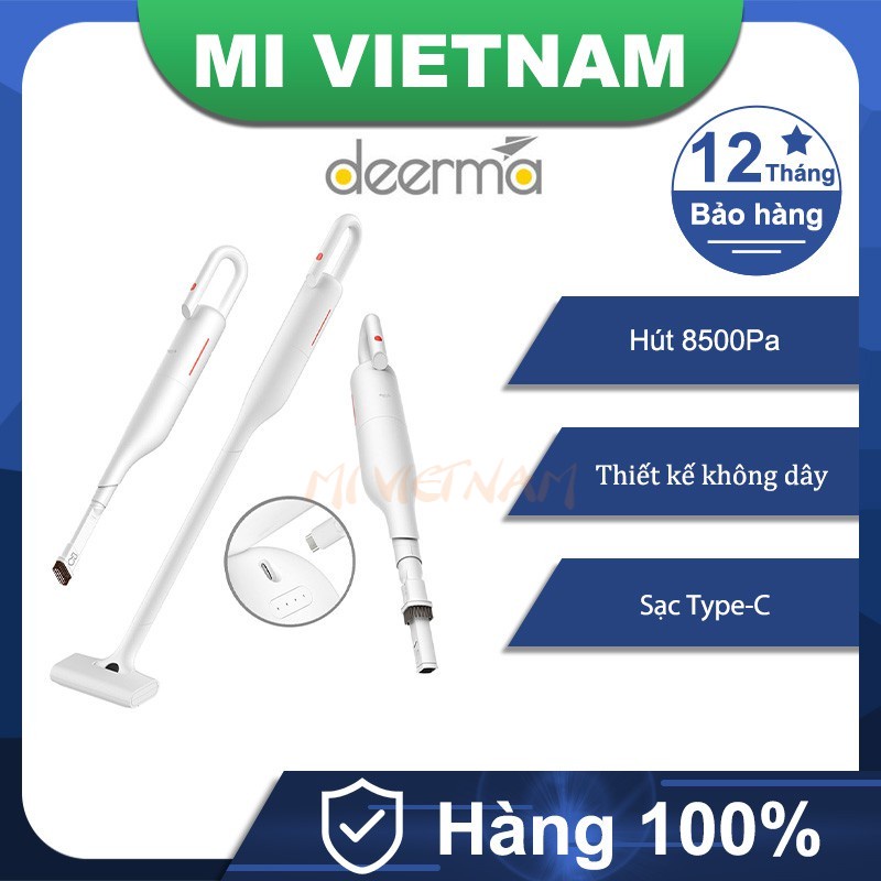 Máy hút bụi cầm tay không dây cao cấp Deerma VC01- chính hãng