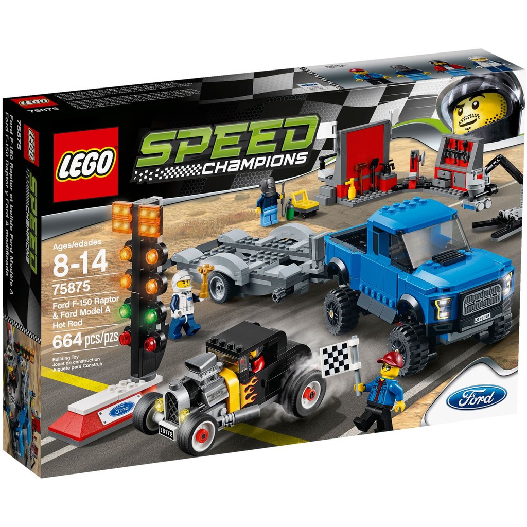 LEGO 75875 Speed Champions - Xe Đua Ford F-150 Raptor Và Ford Model A Hot Rod