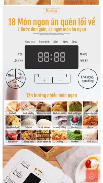 Máy làm bánh mỳ Donlim hàng order
