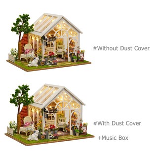 ★Lp★DIY Doll House Wooden Miniature Dollhouse Furniture Kit Toys Birthday Gifts