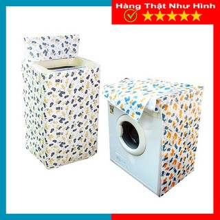 Vỏ Bọc Máy Giặt, Áo Trùm Máy Giặt Chống Thấm Nước, Áo Trùm Máy Giặt Cửa Trên VÀ Trước Loại Dày Lớn 8kg - 11kg