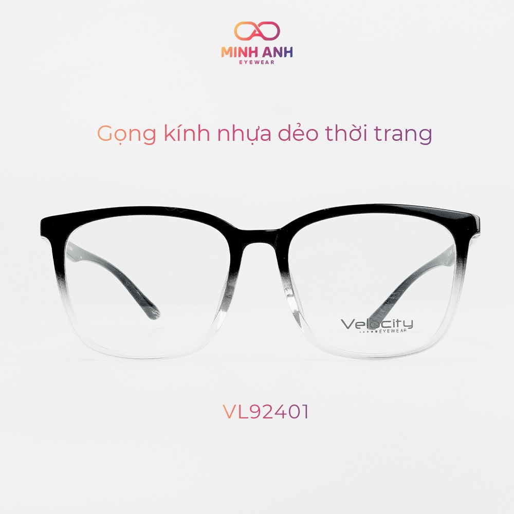 Gọng kính cận nam nữ mắt vuông MINH ANH chất liệu nhựa dẻo bền bỉ, ôm mặt - VL92401