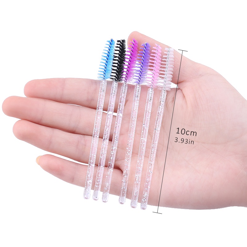 Năm mươi bàn chải trang điểm với một bàn chải lông mày pha lê với bút lông quét Mascara mọi người sử dụng bút lông mi