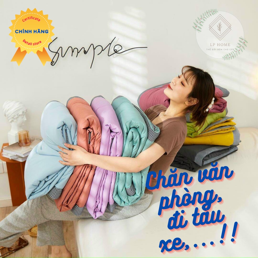 Chăn hè thu ZARA nhập khẩu siêu thấm hút mồ hôi - Chất liệu vải đũi cực mềm