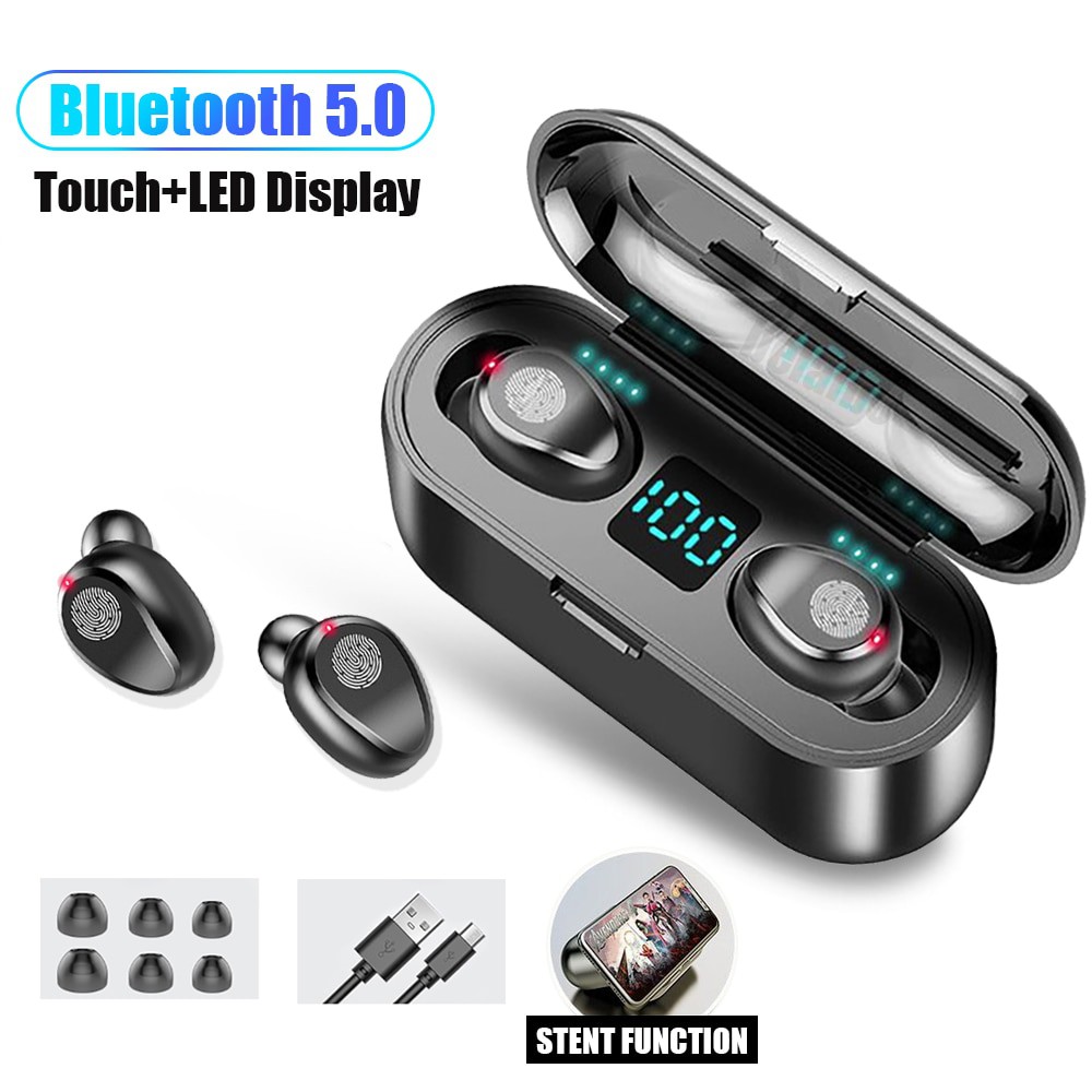 Tai Nghe Nhạc Bluetooth AMOI F9 Bản Nút Cảm Ưng Bluetooth 5.0