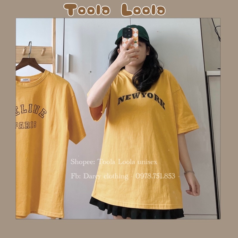 Áo Thun 3158 In Chữ màu vàng𝑭𝑹𝑬𝑬𝑺𝑯𝑰𝑷 Aó Phông Tay Lỡ Nam Nữ - Fom Dấu Quần - Chất Cotton Khô Quảng Châu