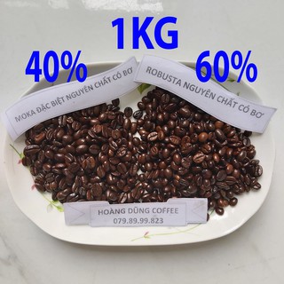 1KG CÀ PHÊ SỈ 40% MOKA ĐẶC BIỆT - 60% ROBUSTA - CAFE NGUYÊN CHẤT CÓ BƠ - HOÀNG DŨNG COFFEE