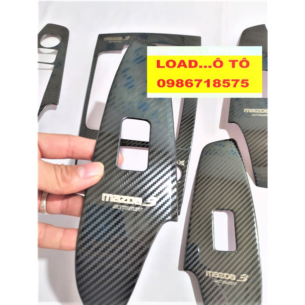 Ốp Nội Thất Xe Mazda 3 2018-2019 Mẫu Vân Carbon Cao Cấp Nhất Thị Trường