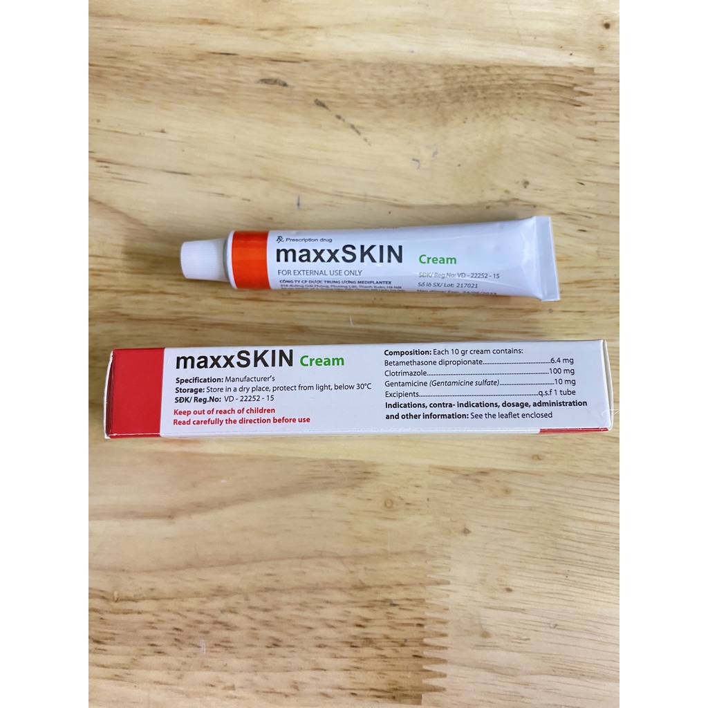 [Chính hãng] Kem bôi da maxxSkin Cream tuýp 10g