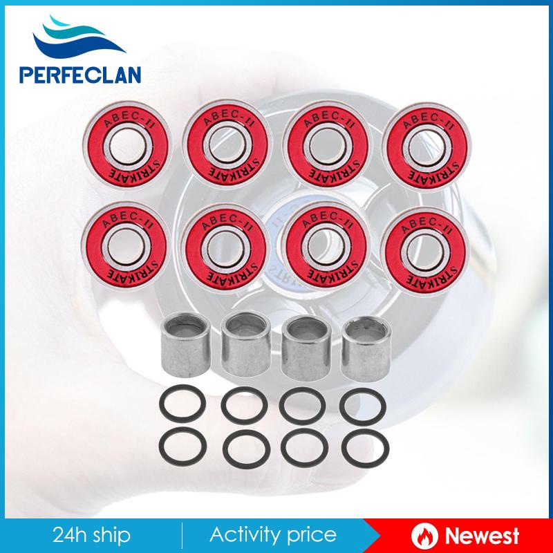 Bộ 8 Vòng Bi Ván Trượt ABEC 11 608 2RS Có Vòng Đệm Chuyên Dụng