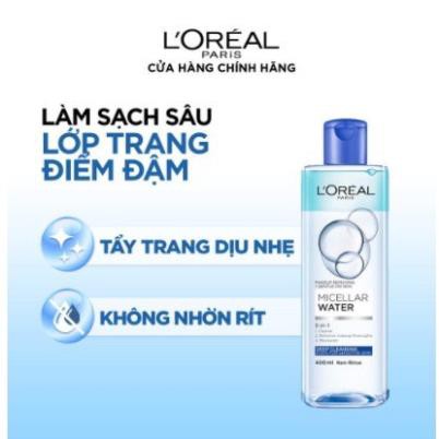 [Giá Sập Sàn] Nước tẩy trang L'oreal Micellar Loreal 400ml Xanh Đậm Sạch sâu - Xanh Nhạt - Hồng Dưỡng Ẩm | BigBuy360 - bigbuy360.vn