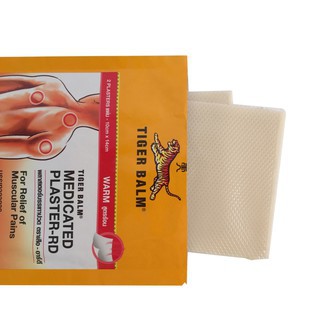 Cao Dán Con Hổ Xanh - Đỏ Thái Lan - Tiger Balm Medicated Plaster-Cool &amp; Warm