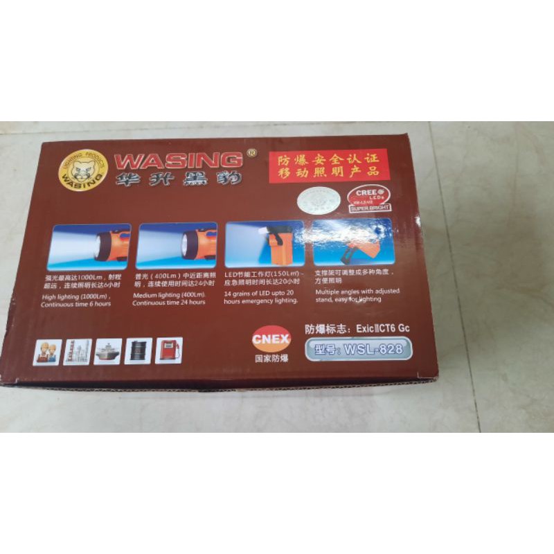 Đèn Pin Siêu Sáng Chống Cháy Nổ WASING WSL-828