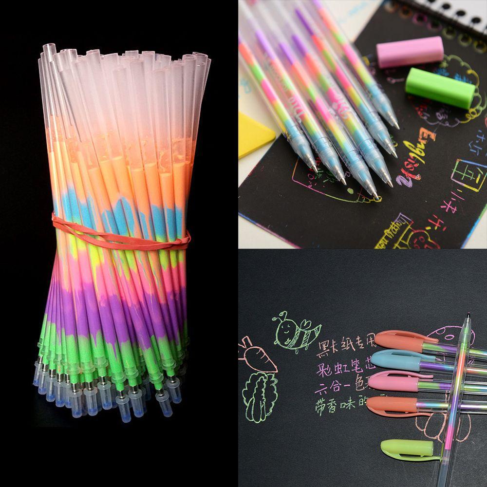SUENIN Set 10 Bút Bi Dạ Quang Nhiều Màu Sắc