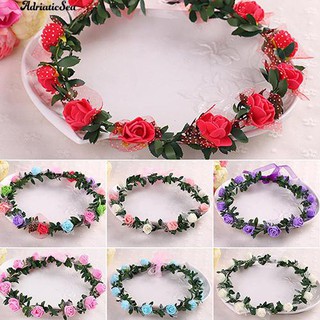 Vương miện cài tóc đính hoa hồng