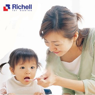 Bộ 2 thìa mềm Richell (xanh - hồng) RC98890 - BM