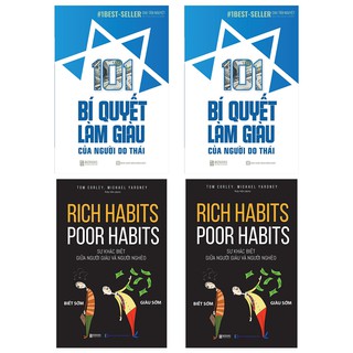Sách - Combo 101 Bí Quyết Làm Giàu Của Người Do Thái + Rich Habits - Poor Habits