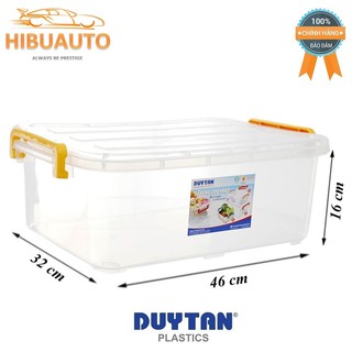 Thùng Nhựa Duy Tân Trong Suốt 15 Lít (45.7 x 31.8 x 16.1 cm) No.H116