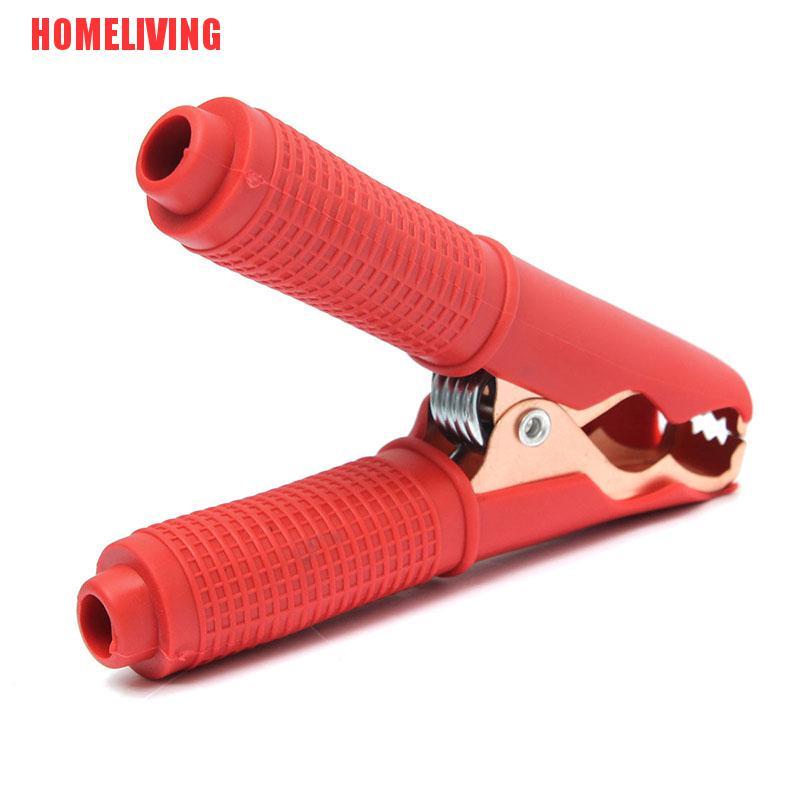Set 2 Kẹp Cá Sấu Kiểm Tra Ắc Quy Xe Hơi Màu Đỏ + Đen