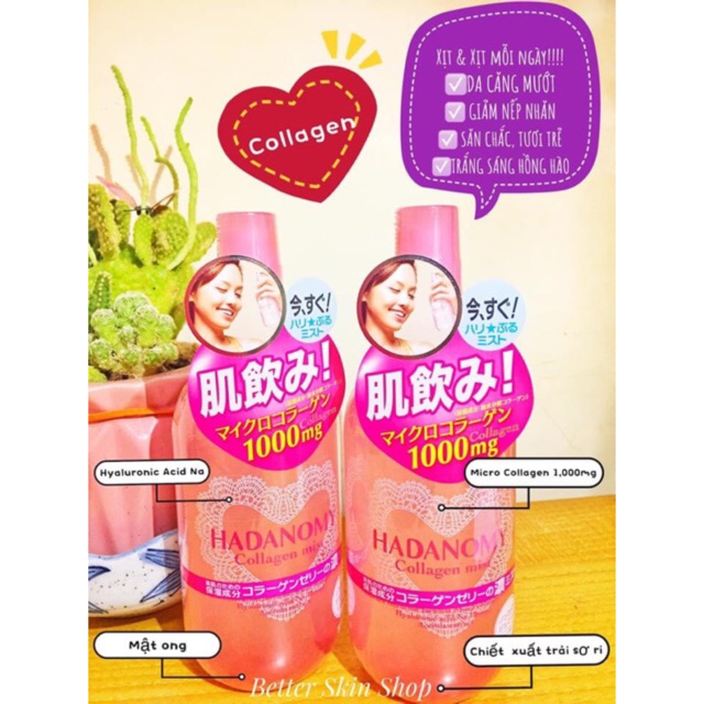 Nước xịt khoáng HADANOMY COLLAGEN 1000mg