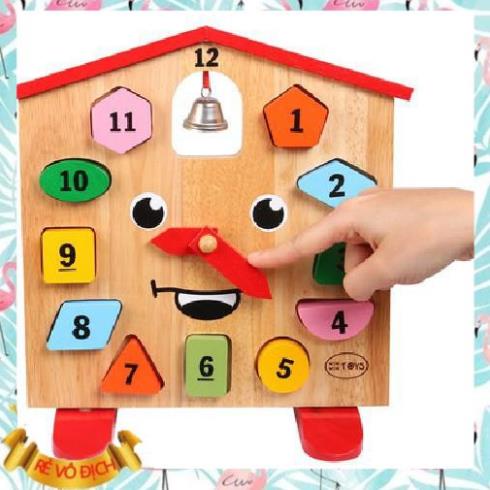 (Gia Dụng) Đồng Hồ Kingkong Giúp Bé Biết Cách Xem Giờ Hình Gương Mặt Đáng Yêu