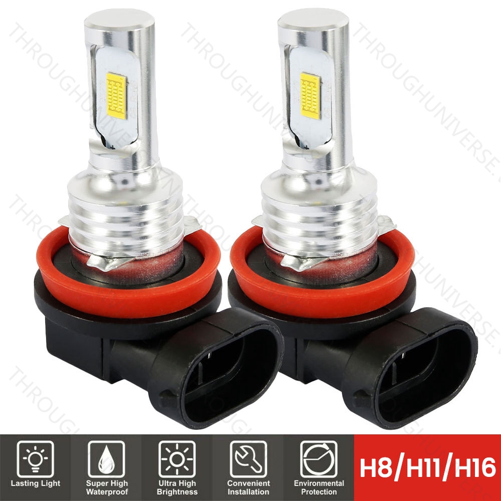 Set bóng đèn LED ánh sáng trắng H16 H11 H9 H8 6000k 7000LM CAP 100W 100W cho xe hơi