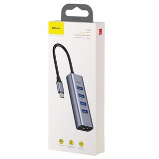 BỘ CHUYỂN ĐỔI TYPE-C SANG 4 CỔNG USB + HDMI BASEUS CAHUB-N0G