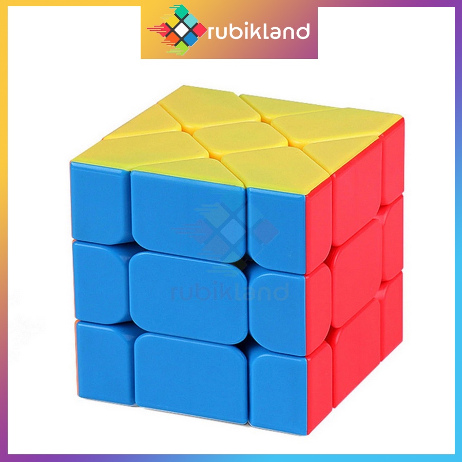 Rubik MoYu Fisher Cube Stickerless MeiLong Rubic Stickerless Biến Thể Không Viền Đồ Chơi Trí Tuệ