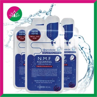 Mặt nạ Mediheal Aquaring Ampoule Mask, mặt nạ mediheal NMF Xanh Dương cấp ẩm, giúp làn da mịn màng, trắng hồng tự nhiên
