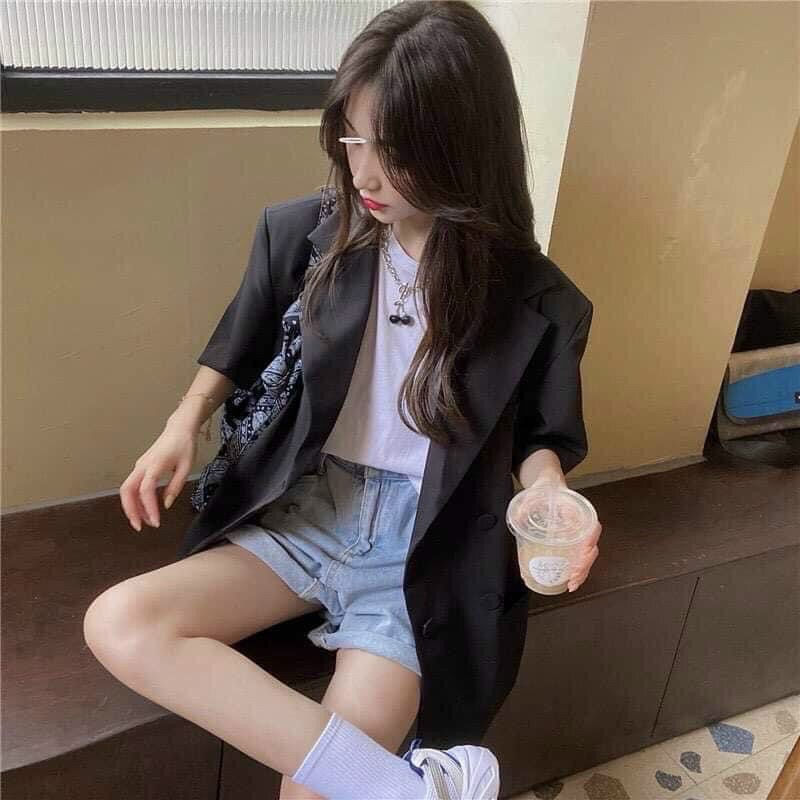 KHOÁC BLAZER TAY NGẮN | BigBuy360 - bigbuy360.vn