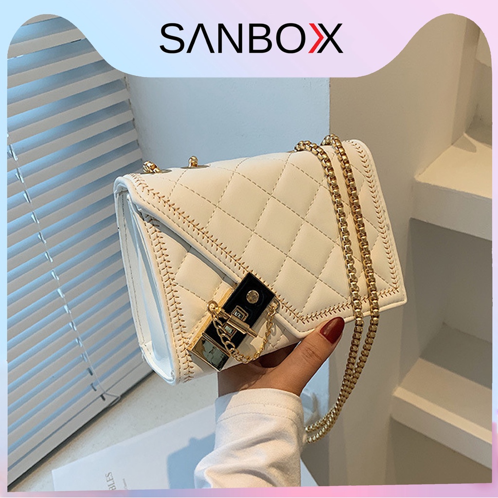 Túi đeo chéo nữ xách tay đẹp đi chơi Sanbox Shop kiểu dáng vuông cá tính hàng quảng châu cao cấp