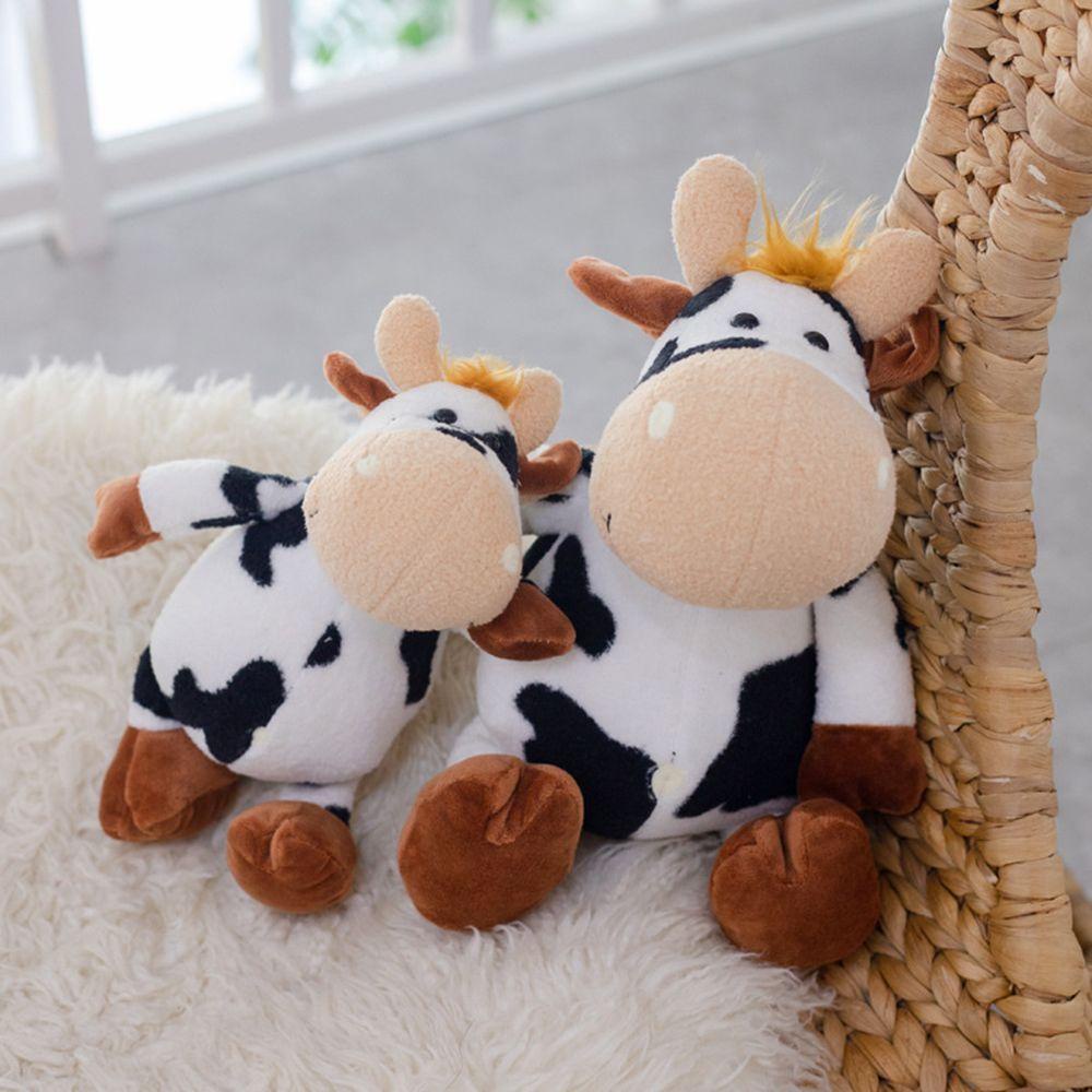 Thú Nhồi Bông Hình Bò Sữa 20-35cm Mềm Mại Đáng Yêu Cho Bé