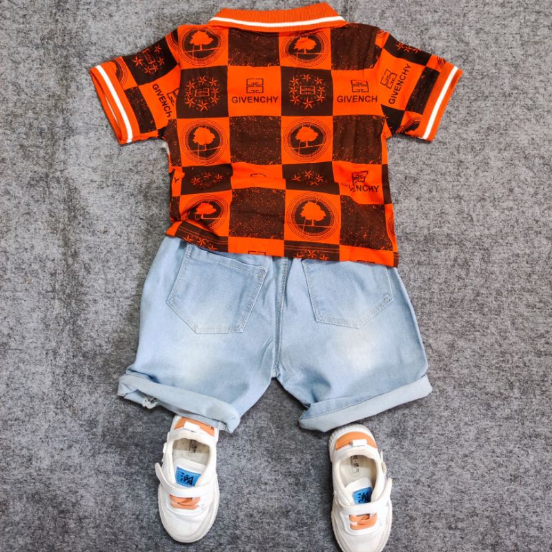 Set POLO và quần JEAN cho bé trai.