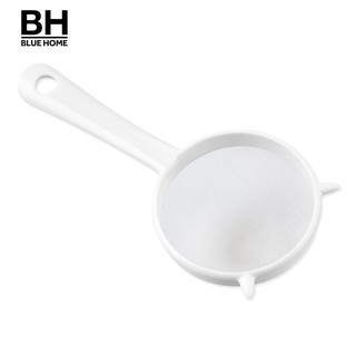 Kitchen Handheld Plastic Screen Tea Leaf Strainer Flour Sieve Colander