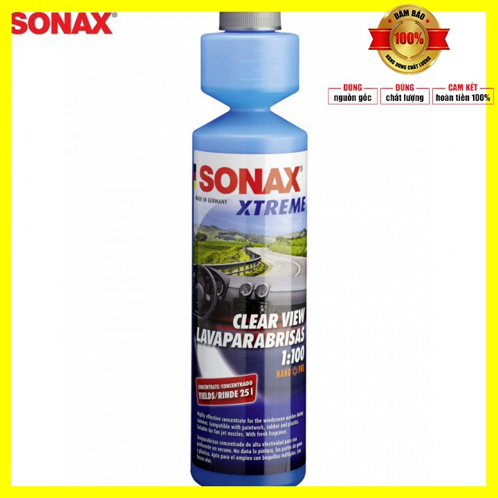 Nước rửa kính làm sạch và làm trong kính thương hiệu Sonax của Đức - 271141 Dung tích 250 ml