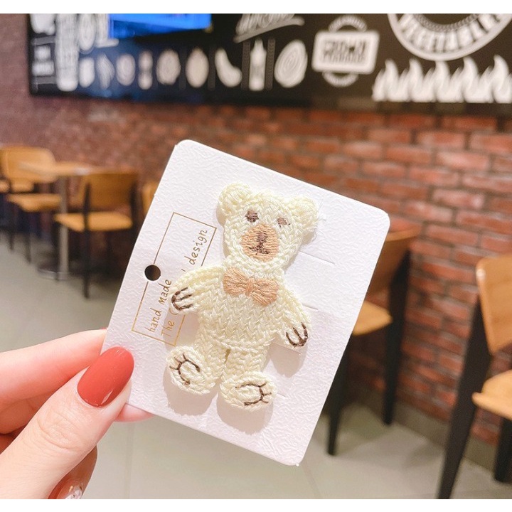 Kẹp tóc nữ dễ thương hình gấu phong cách Hàn Quốc mới MEOW STORE KT02