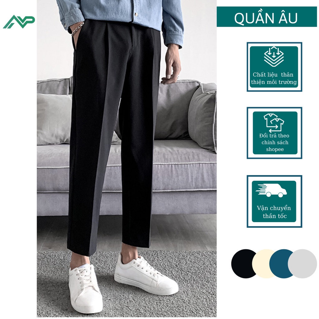 Quần âu nam ống côn NPV vải lụa co giãn mặc thoải mái thời trang công sở cao cấp !