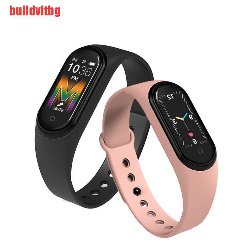 {buildvitbg}M5 Smart Watch Fitness Tracker Blood Pressure Bracelet Heart Rates Waterproof GVQ