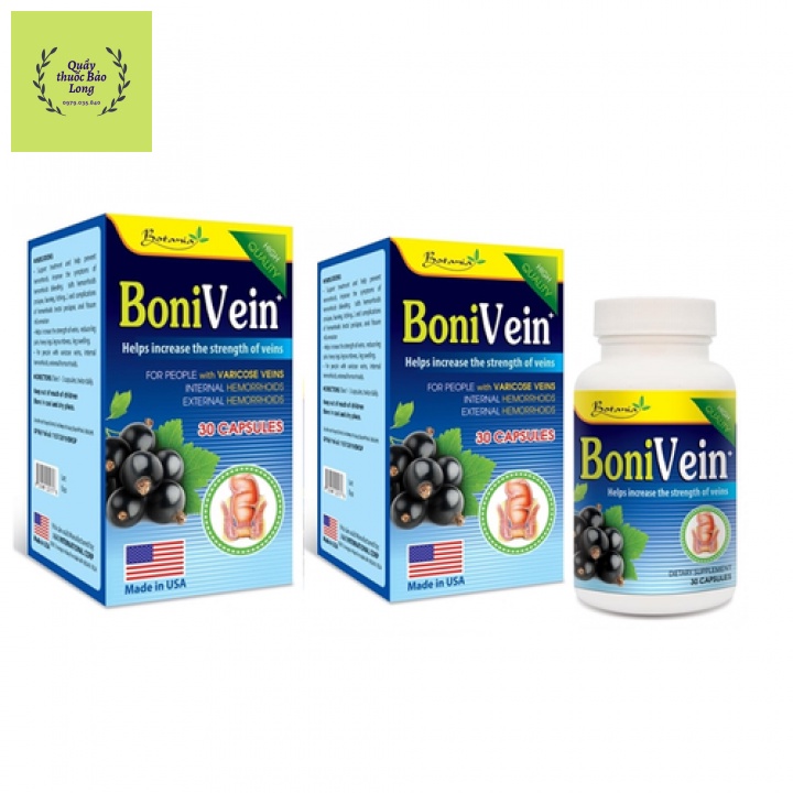 Hỗ trợ điều trị và phòng ngừa bệnh trĩ. Mua 6 tặng 1 bằng thẻ tích điểm của BoniVein