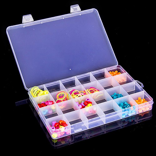 Bình Nước BK Kiểu Dáng Đơn Giản Hiện Đại✿Hộp Nhựa Đựng Trang Sức 24 Ngăn Tiện Lợi