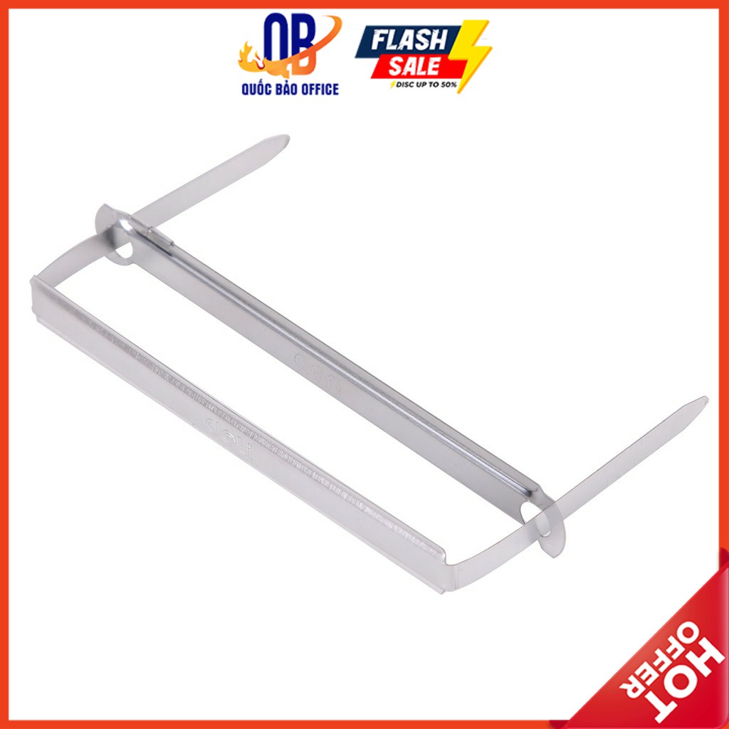 Nẹp tài liệu Chân dài 80mm Deli - 50 cái/hộp - E5549
