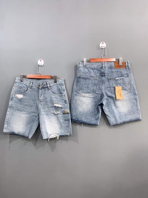 Short jean rách thêu hoa cúc [ kèm hình thật ] | BigBuy360 - bigbuy360.vn