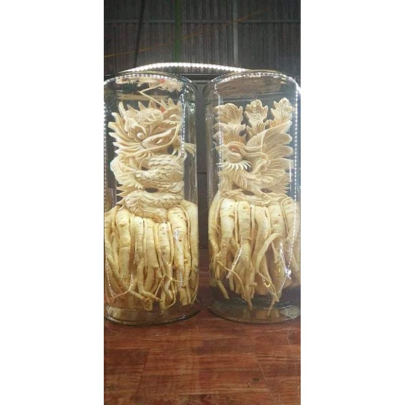 Bình đinh lăng điêu khắc nghệ thuật 12l