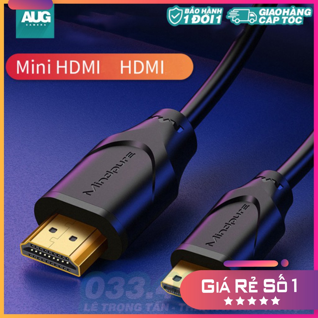 Dây Cáp HDMI to Mini HDMI MINDPURE - Camera & Decor Hà Nội
