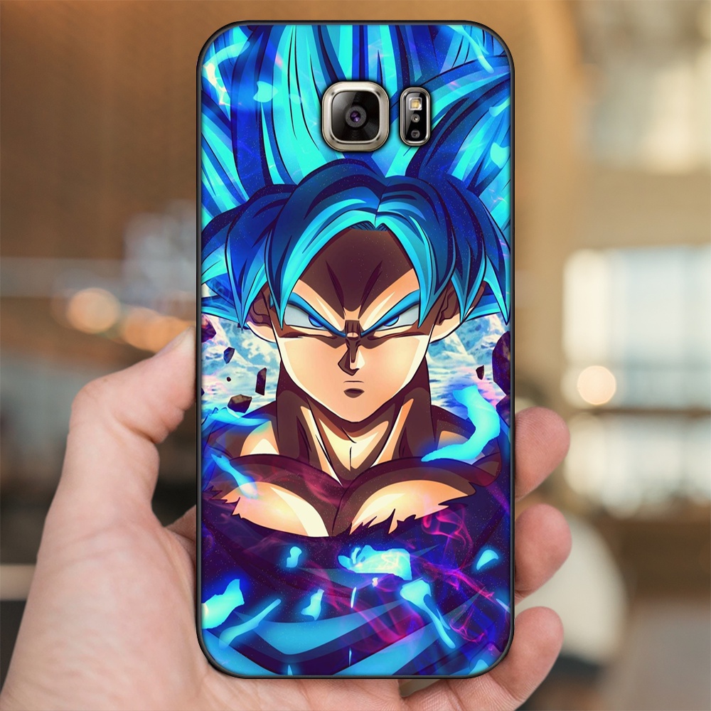 Ốp lưng Samsung Note 5 viền đen in hình Goku Dragon Ball