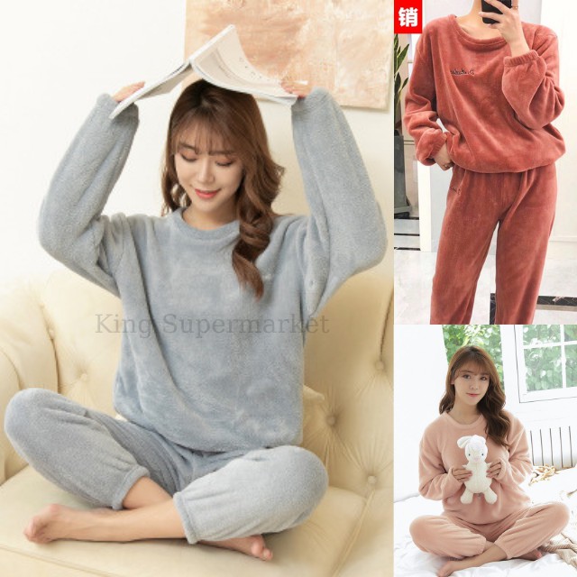 BỘ QUẦN ÁO NỈ BÔNG GIỮ ẤM, BỘ NỈ BÔNG GIỮ NHIỆT MÙA ĐÔNG MỀM MẠI, KHÔNG GAY NGỨA