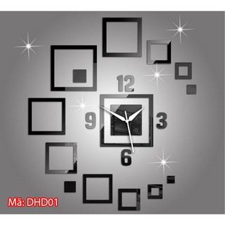Đồng hồ dán tường cách điệu siêu đẹp